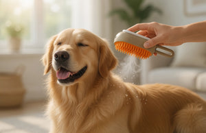 Brosse vapeur 3-en-1 pour chien & chat  – Anti-poils & toilettage facile