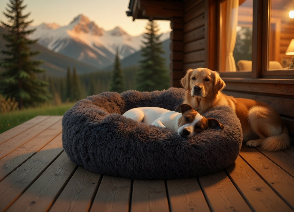 Lit apaisant ultra doux pour chien & chat – Coussin cocooning premium