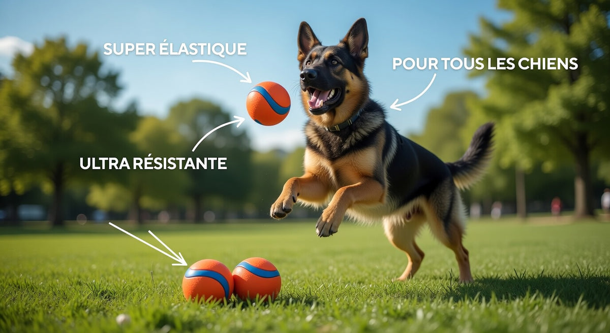 Balle interactive lumineuse pour chien – Jouet sonore Wobble Giggle