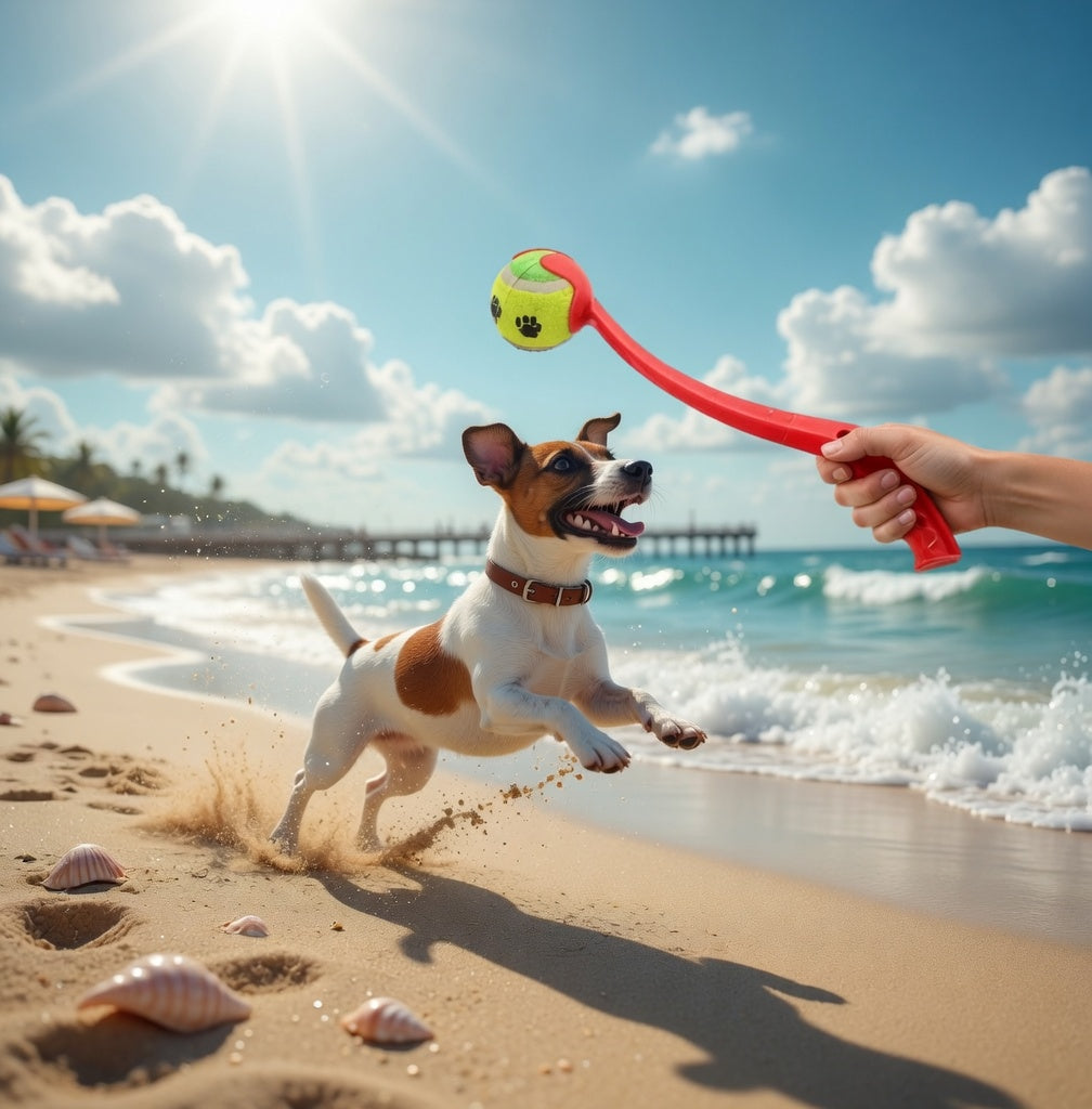 Lanceur de balle pour chien – Jouet interactif longue portée
