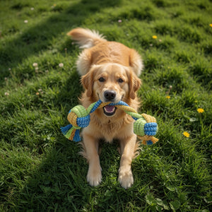 Jouet corde pour chien – Résistant & anti-stress (18 cm)