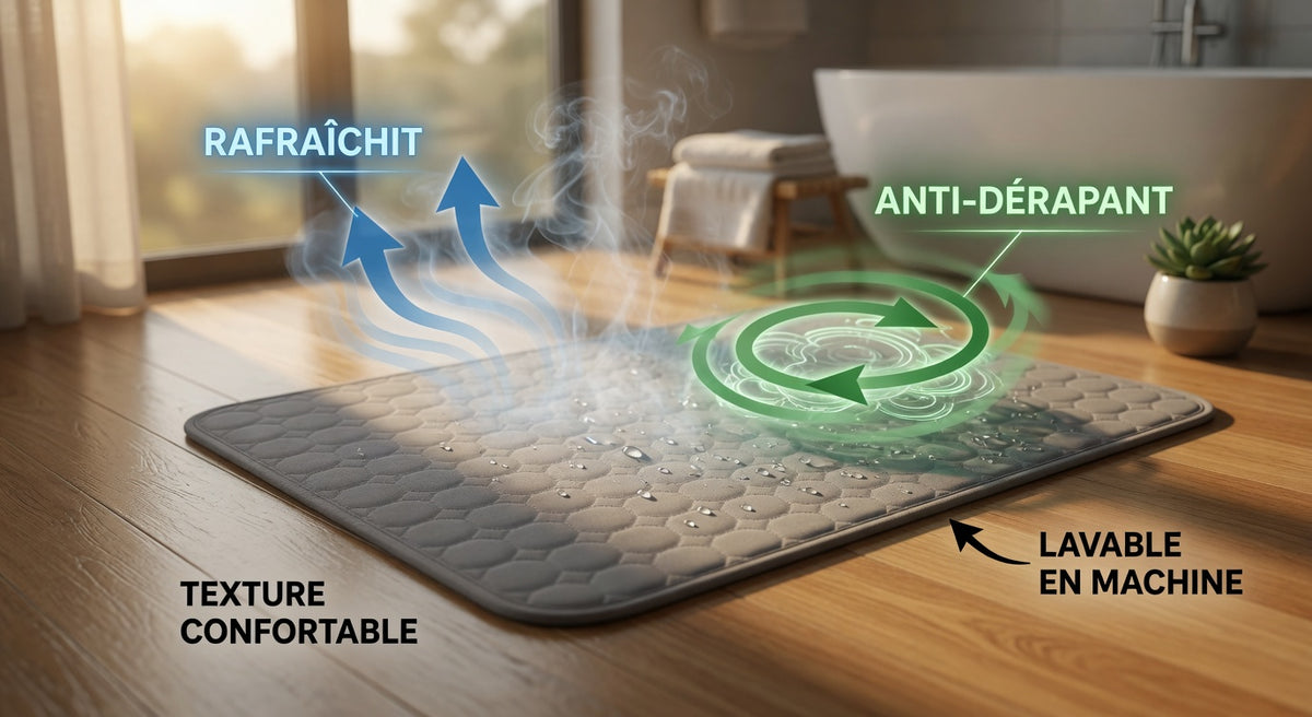 Tapis rafraîchissant pour chien et chat – Lit froid d’été pour animaux