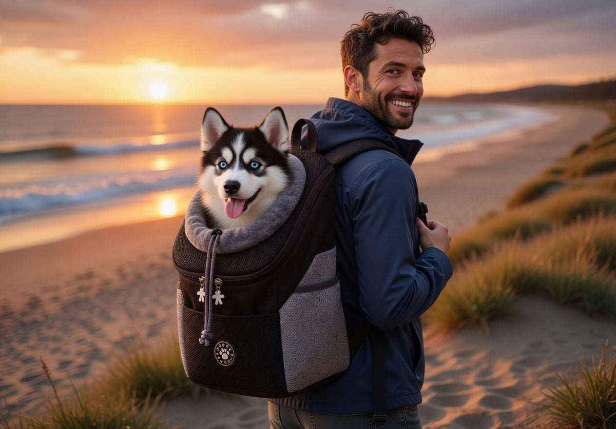 Sac à dos de transport pour chien & chat – Confort respirant