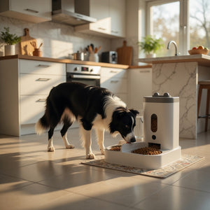 Distributeur automatique de nourriture & eau pour chien et chat