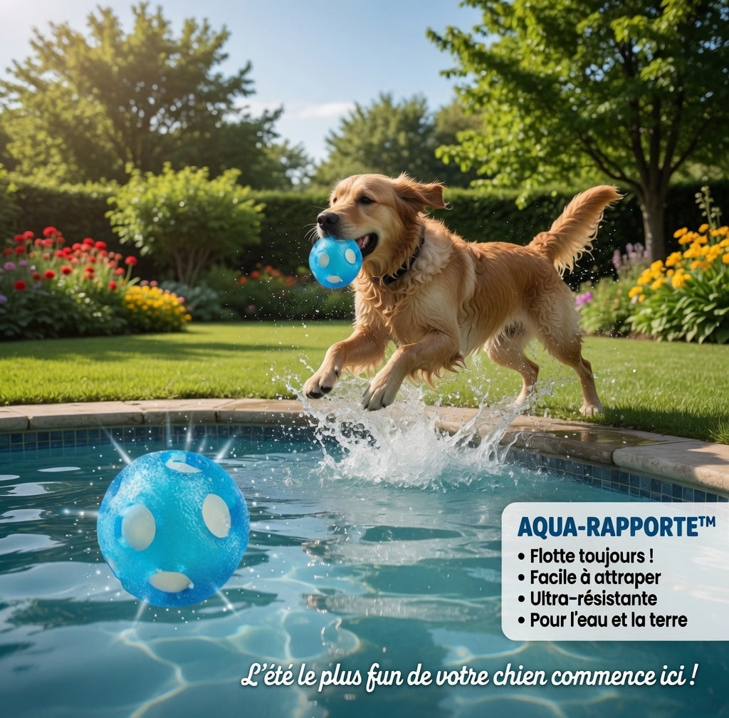 Balle flottante pour chien – Jouet aquatique résistant
