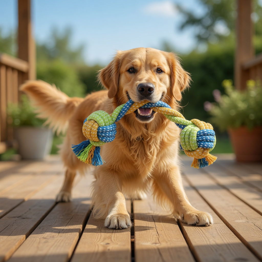 Jouet corde pour chien – Résistant & anti-stress (18 cm)