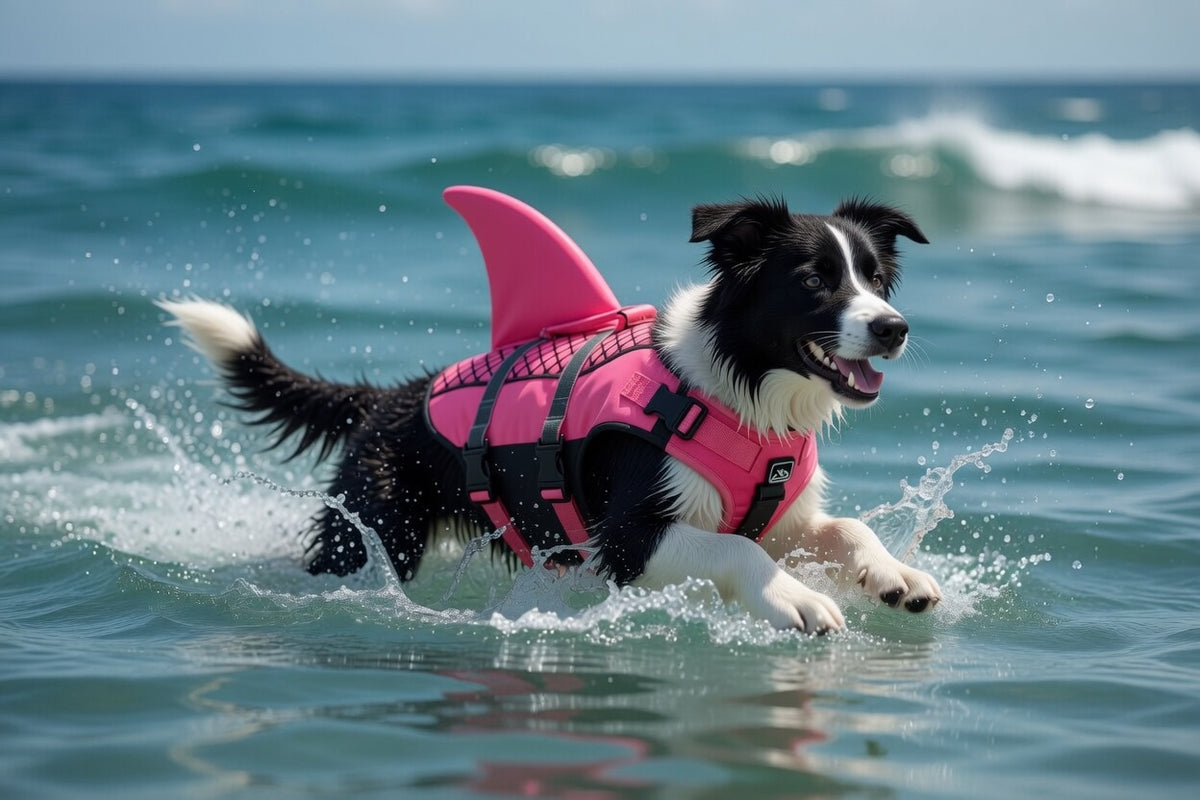 Gilet de sauvetage pour chien requin – Harnais flottant de natation