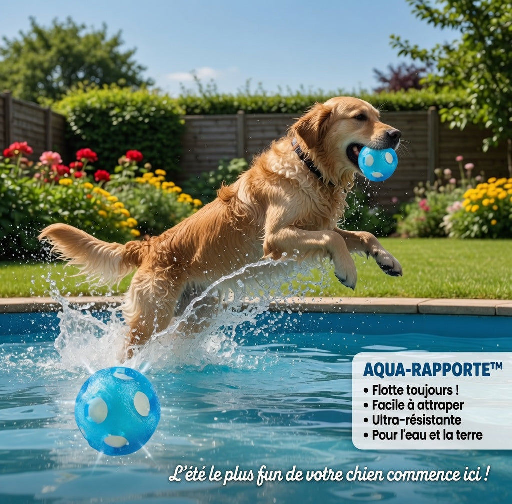 Balle flottante pour chien – Jouet aquatique résistant